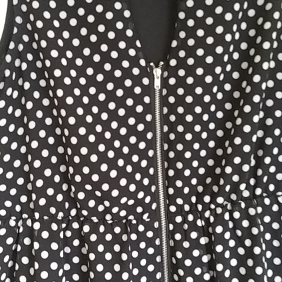 Forever 21 Black & White Polka Dot Dress - Picture 4 of 6